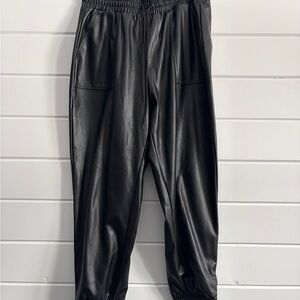 BCBGeneration Black Faux Leather Pants